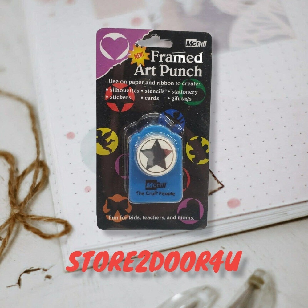 McGill Craftivity Framed Art Punch STAR Paper Scrapbooking Collection